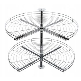    CRUISE Ъглов въртящ се рафт 3/4 750 със спирачка, бял