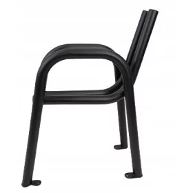   Градинска пейка - Пейка с метална облегалка 1 х 42 см