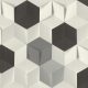 Тапет ВЪРХУ нетъкан текстил 3D оригами раш кубчета