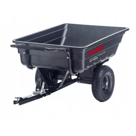   Градинско РЕМАРКЕ за ТРАКТОР Косачки 400 литра ПОЛИМЕР Самосвал