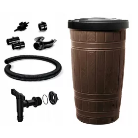    Резервоар за дъждовна вода 265 л 113 х 65 см кафяв