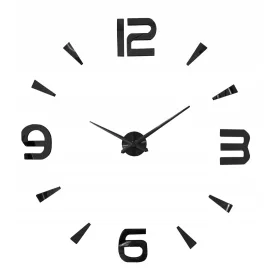   Часа - Стенен часовник MAMDIY, черен, 129.95 см