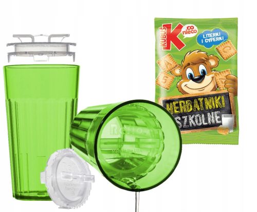  Reflo тренировъчна чаша REF230 зелена 170 ml + маслени бисквити Kubuś 30 g