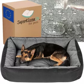    Кучешки диван Superkissen24 нюанси на сивото 120 см х 90 см