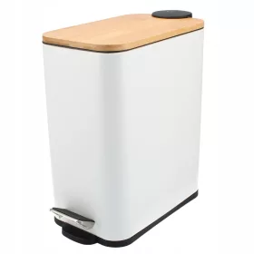 Метален кош за баня Easyform, 5л, бял