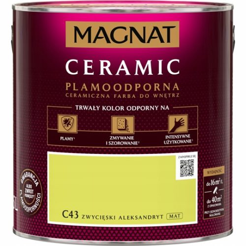 Керамична боя за стена Magnat 2,5 л C43 Zwycięski Александрит мат