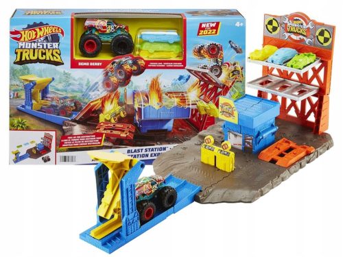  Писта за кола Mattel Hot Wheels Monster Trucks Blast Station HFB12