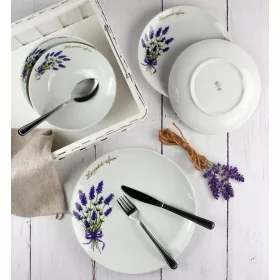   Порцелан, сервиз - Сервиз за хранене и кафе Lubiana Lawenda 18 бр.