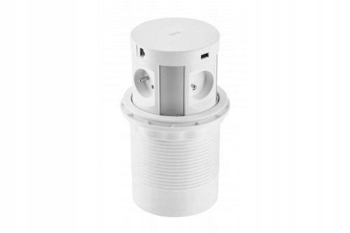 Ел., Интернет, USB букса GTV бяла