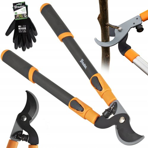  Bradas KT-V1250 ръчна ножица 100 см + Bradas PURE BLACK PRO ръкавици размер 9 - L 1 чифта
