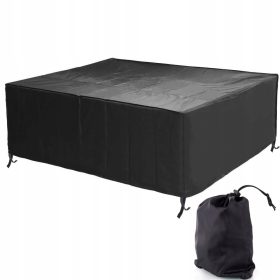   Покривало за градинска мебел - Градинско покривало за комплект 0 х 0 х 0 см черно