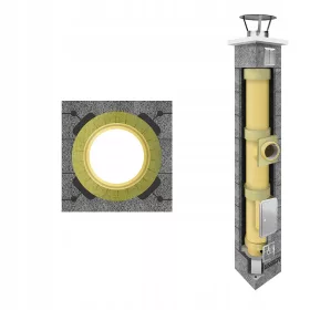   Универсална керамична система комин K fi 180 9м