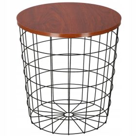    Холна маса Springos Кръгла холна маса 42 x 42 x 45 см черна