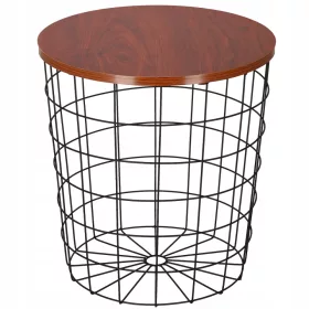    Таванска холна маса Springos кръгла 39 x 39 x 40 см черна