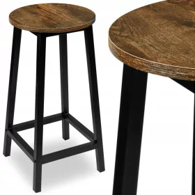    Табуретка LoftInspired, състарен дъб, 65 см дърво