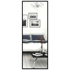   Огледало за баня - Стенно огледало Галакор, правоъгълно, метална рамка, 400 х 1800 мм