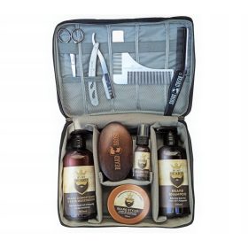    Комплект за брада Чанта за бръснач Куфар за козметика Ножици