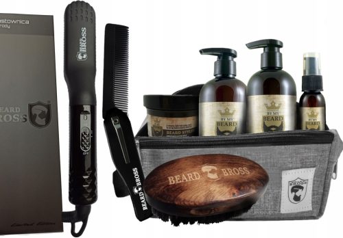  Комплект BRUSH Straightener Oil Beard балсам