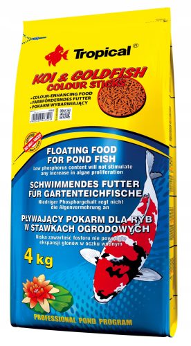  Храна под формата на Tropical Koi & Goldfish Color Sticks 4 кг