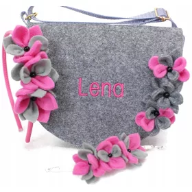    Детска чанта Tomasz Siekański Нюанси на розово, Нюанси на сиво и сребристо