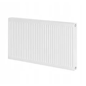   Invena 1658 W стоманен панелен радиатор, бял 1000 x 600 x 104 mm - странична връзка