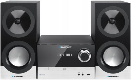  Blaupunkt MS40BT 100W Bluetooth Hi-Fi FM радио CD USB AUX Черно и сребристо