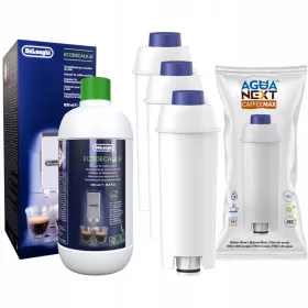    Филтри за кафемашина Agua Next 3 бр + препарат за премахване на котлен камък 500 мл