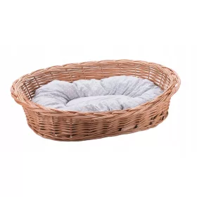    Кошница за кучета Wicker World, нюанси на кафяво, 66 см x 47 см