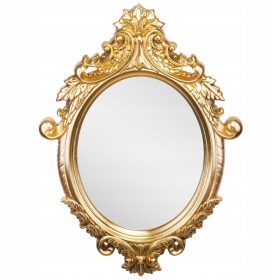   Огледало за баня - Mirror Style Decor стенна овална пластмасова рамка 600 x 850 mm