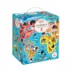  Пъзел CzuCzu Puzzlove 60 части Puzzlove CzuCzu Карта на света с животни 491927
