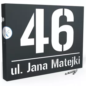 Printima къща номер 30 х 40 см антрацит