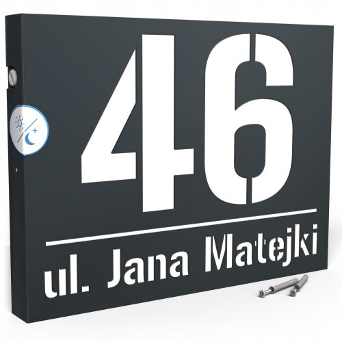 Printima къща номер 30 х 40 см антрацит