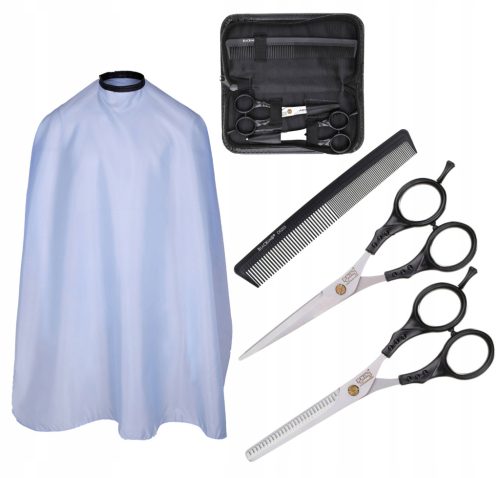  КОМПЛЕКТ Ножици за коса Thinnings Cape Case