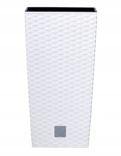  Квадратна саксия Prosperplast Rato, пластмаса, 26,5 x 50 см, бяла