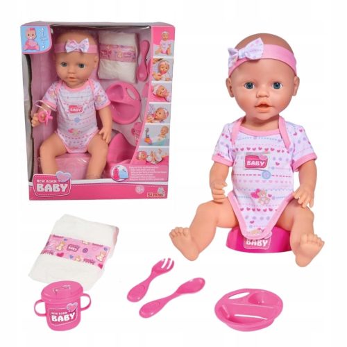  New Born Baby Doll SIMBA New Born Baby Функционална пикаеща кукла 43 см 43 см
