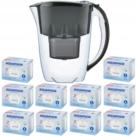    Филтърна кана Aquaphor Amethyst 2,8 л, черна