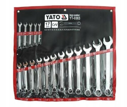  Комплект гаечни ключове YATO 17 бр. 8 - 32mm YT-0363