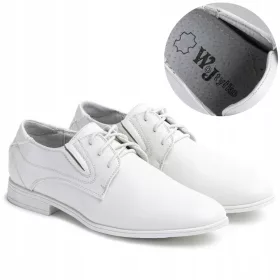    Обувки Wojtyłko за причастие, номер 32, бели за момчета