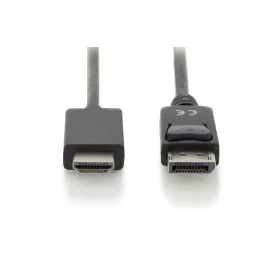    DisplayPort 1.2 адаптерен кабел с ключалка 4K 60Hz UHD тип DP/HDMI AM/M черен 3 м