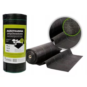   Агротекстил - Селскостопанска тъкан за мулчиране (против плевели) Skarden черен 160 x 10000 cm 90 g/m²