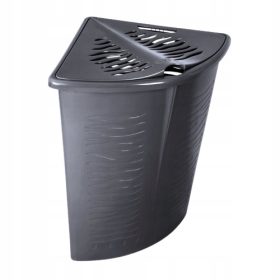    BranQ 45l свободностоящ кош за пране, нюанси на сиво и сребристо