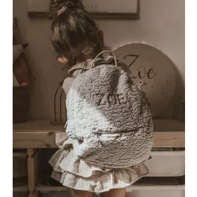    Раница за детска градина Muzpony с едно отделение за момчета, момичета в нюанси на сиво и сребристо