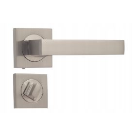   Интериорна дръжка Gamar, къса, квадратна планка, планка с ключалка за тоалетна