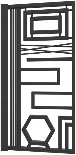 Esperto Radiators 1336 W бял, черен, сив декоративен радиатор