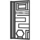 Esperto Radiators 1336 W бял, черен, сив декоративен радиатор