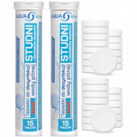   Химия за басейн - Таблетки за лечение на ударни кладенци AQUA, 15 бр