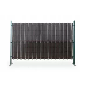   Покривало за оградни пана 123 х 250 см кафяво