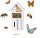  NEST BOX HOTEL BUTTERFLY INSECT HOUSE WHITE J