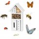  NEST BOX HOTEL BUTTERFLY INSECT HOUSE WHITE J