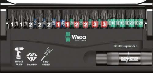  Комплект накрайници Wera Impaktor/30 Bit-Check 057690
